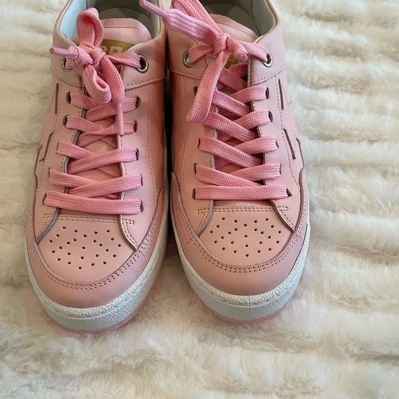 GOLDEN GOOSE Women's Perforated Leather Sneakers - Pink - Picture 15 of 15